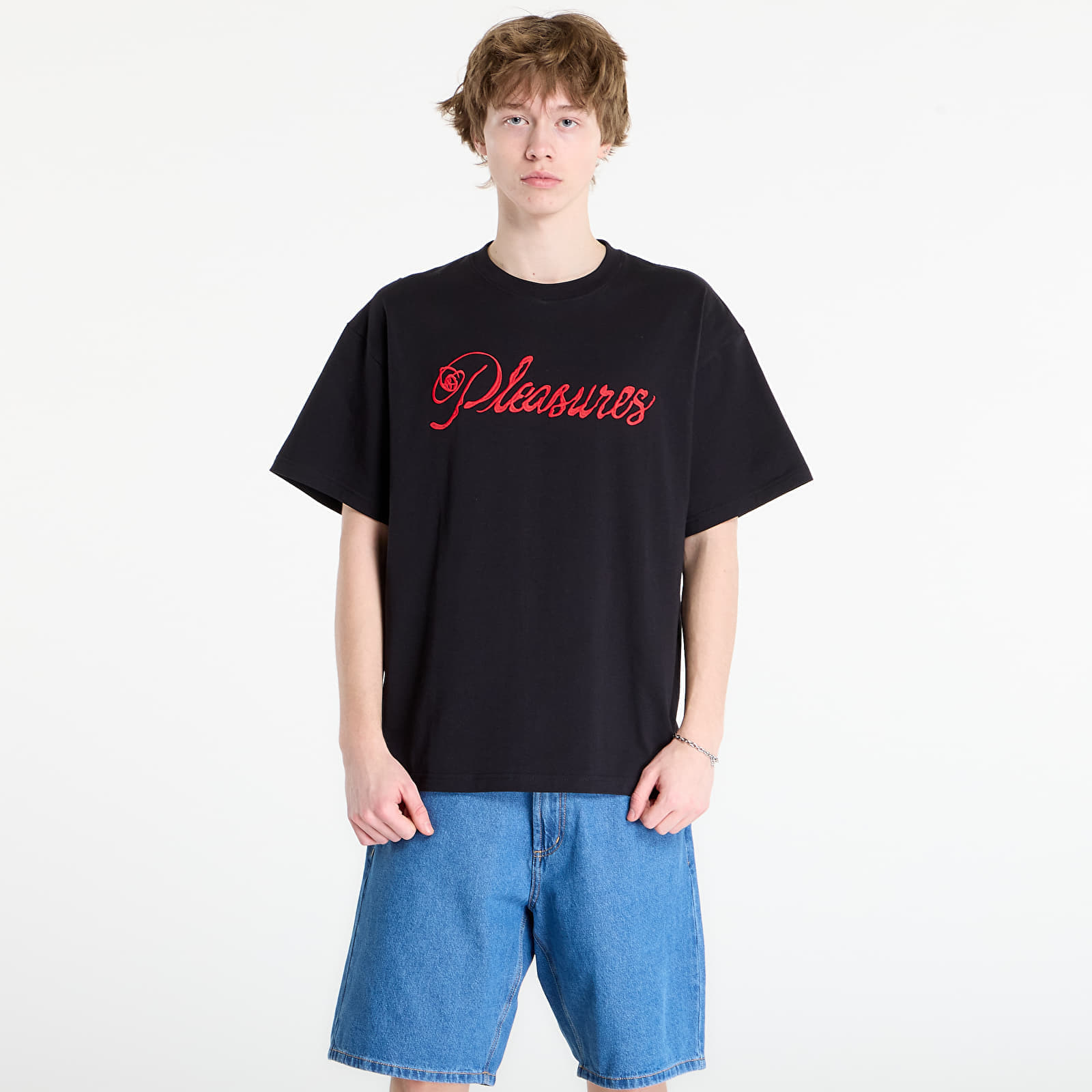 Тениска PLEASURES Scrawl T-Shirt Black M