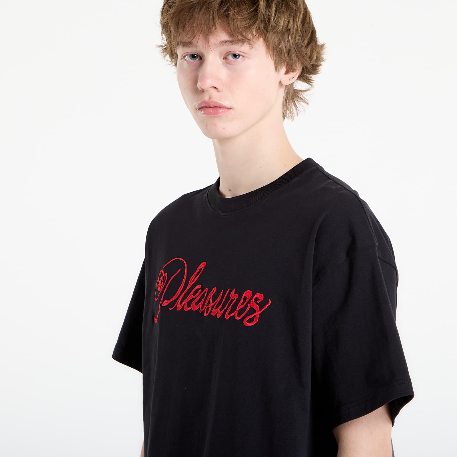 T-skjorter PLEASURES Scrawl T-Shirt Black