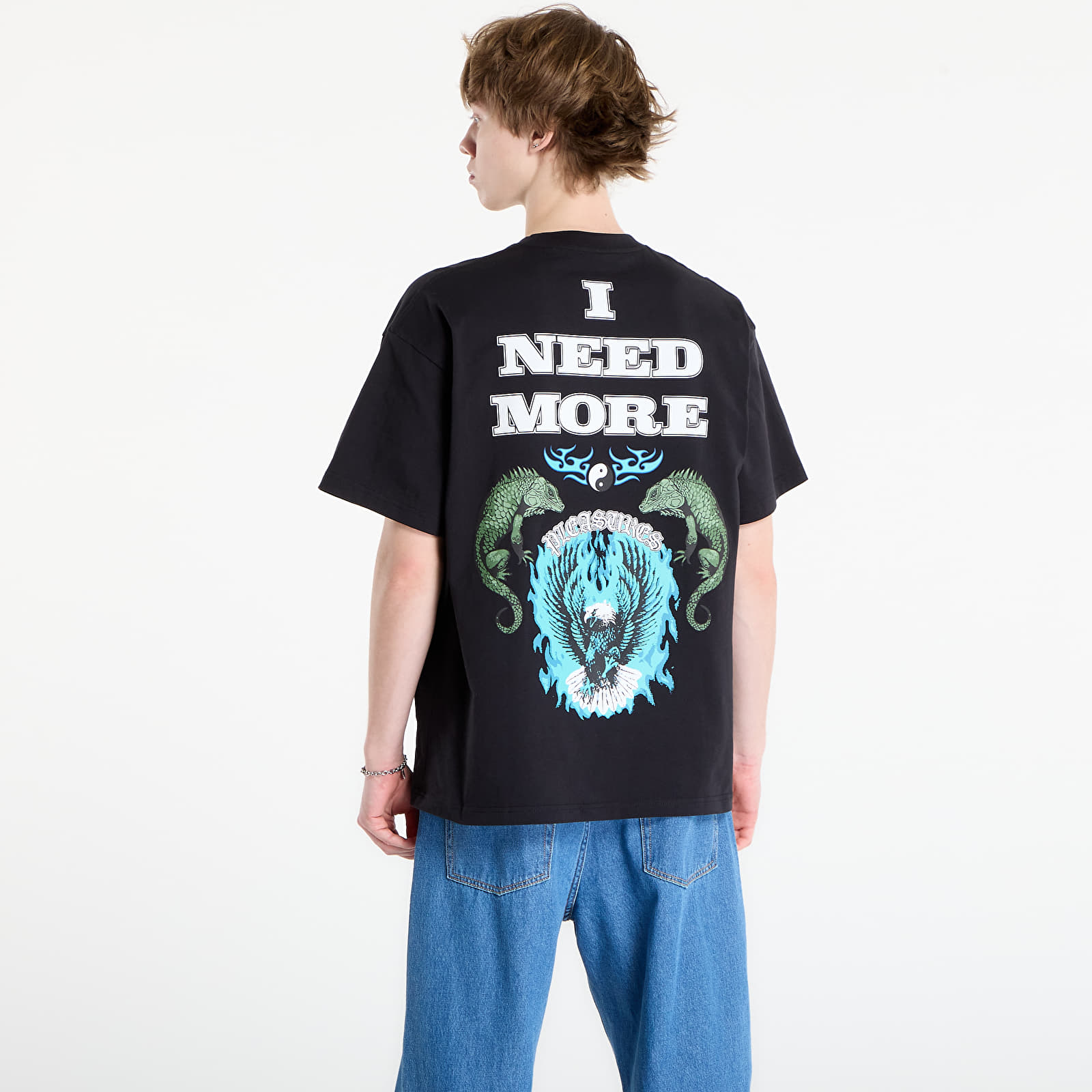 T-krekli PLEASURES Need T-Shirt Black