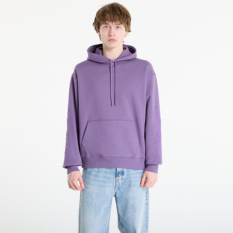 Sweatshirt PLEASURES Scrawl Hoodie Eggplant
