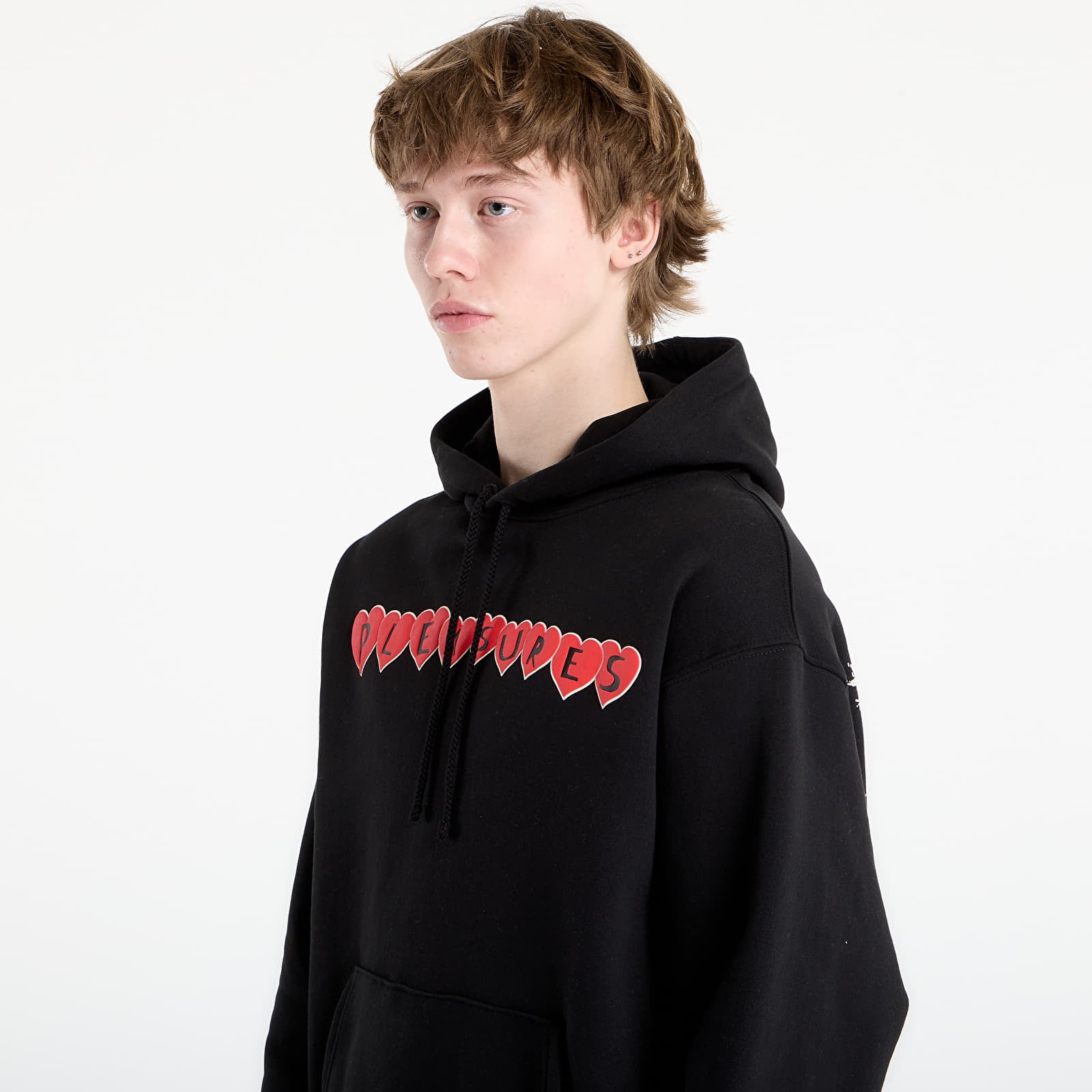 Felpe PLEASURES Grin Hoodie Black