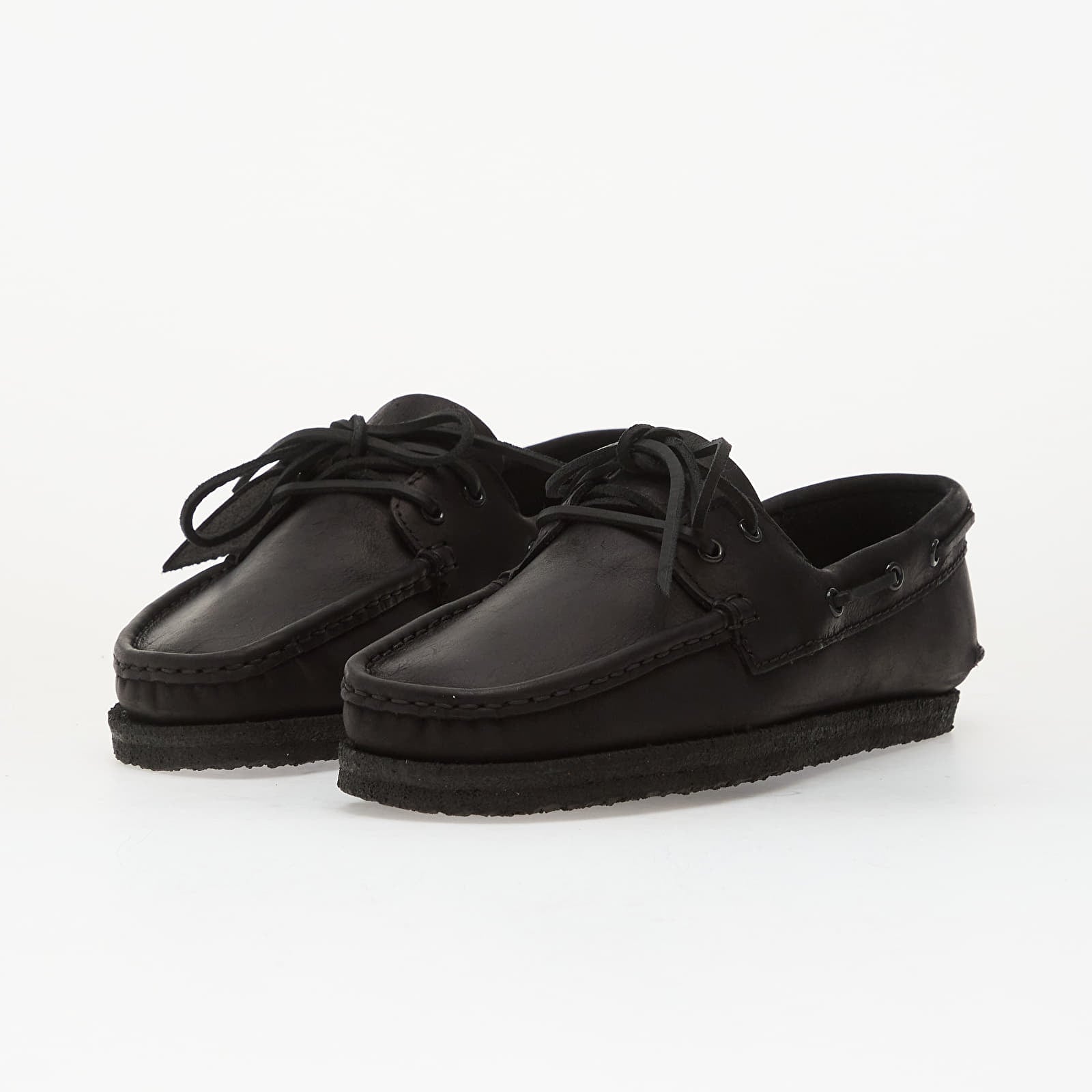 Scarpe uomo Clarks Originals Godney Boat Black Leather