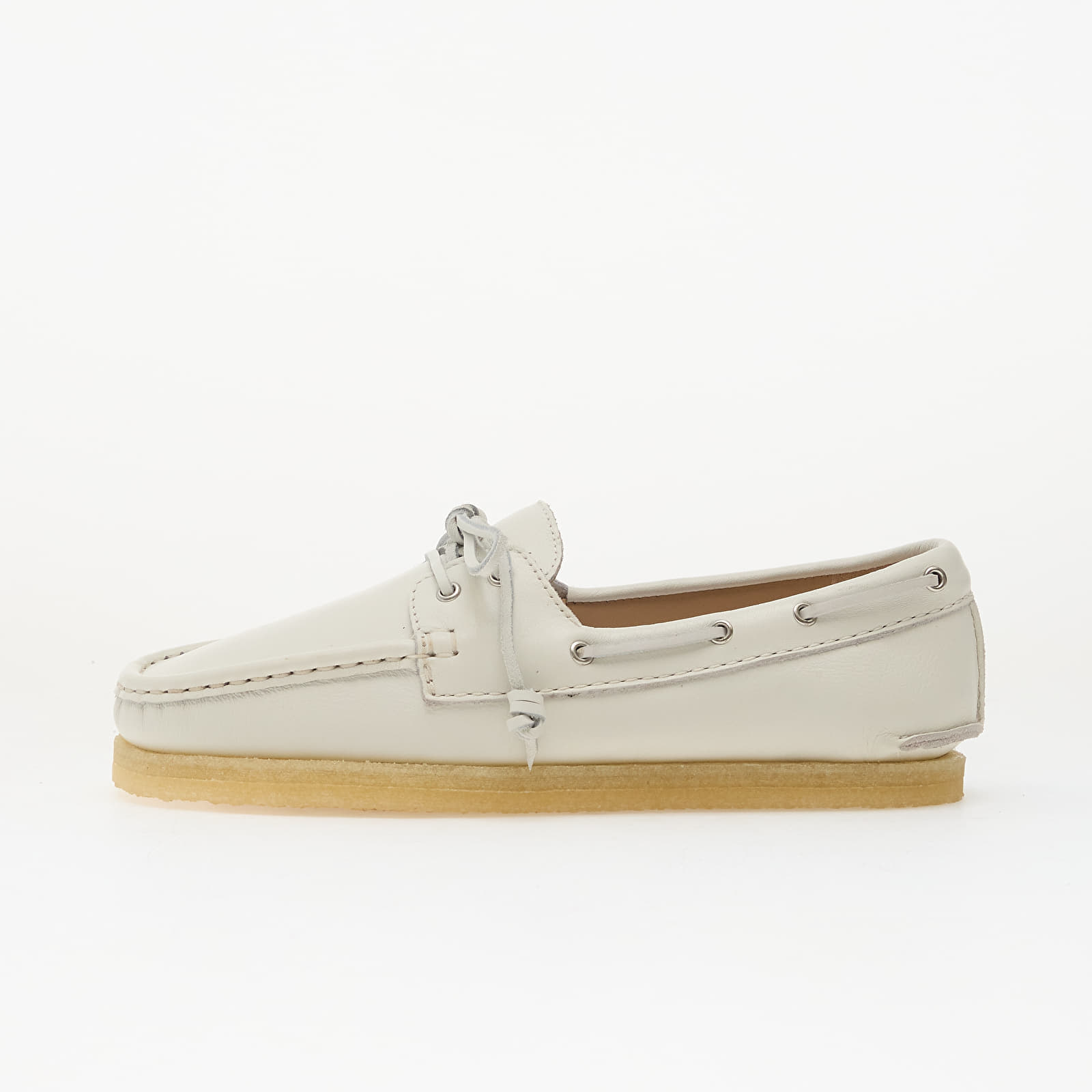 Sneakers Clarks Originals Godney Boat. White Grain Lea EUR 39