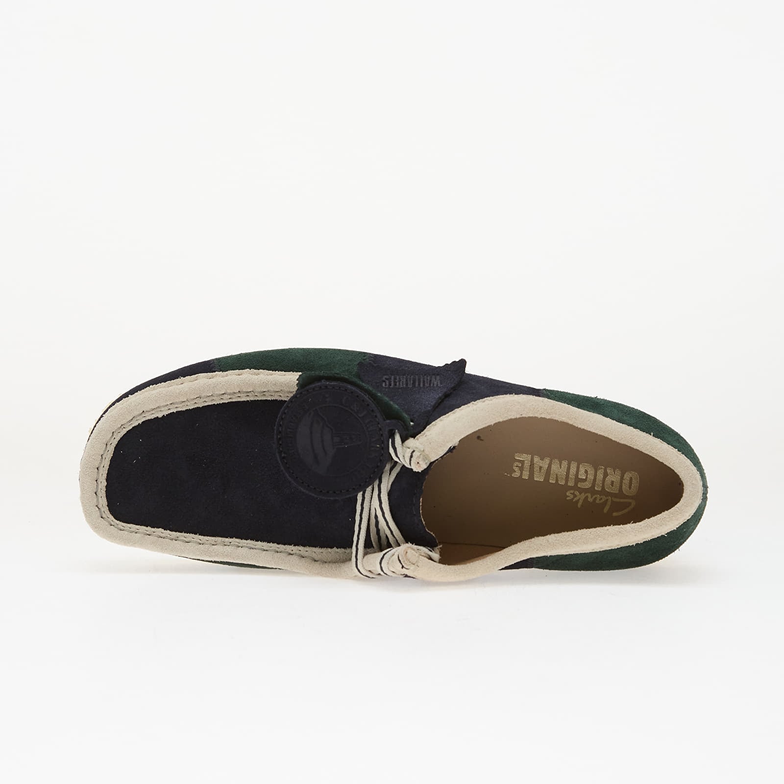 Men's shoes Clarks Originals Wallabee Blue/ Green Strip