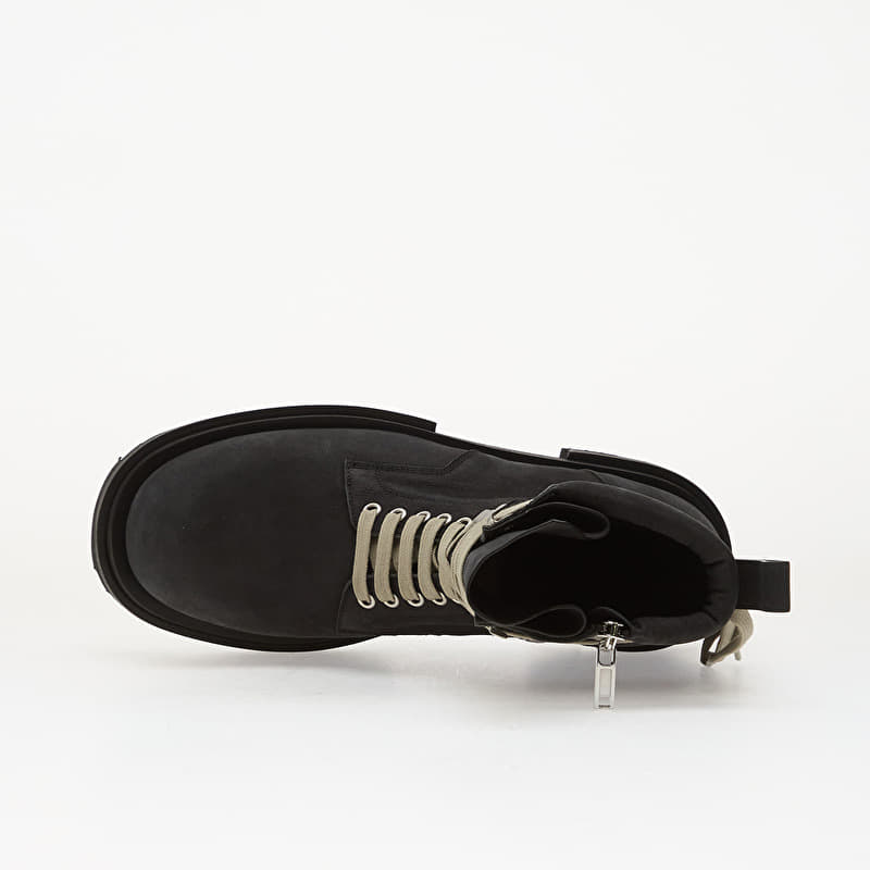 Rick Owens DRKSHDW Leather Boots - Low Army Gabe Black | Footshop