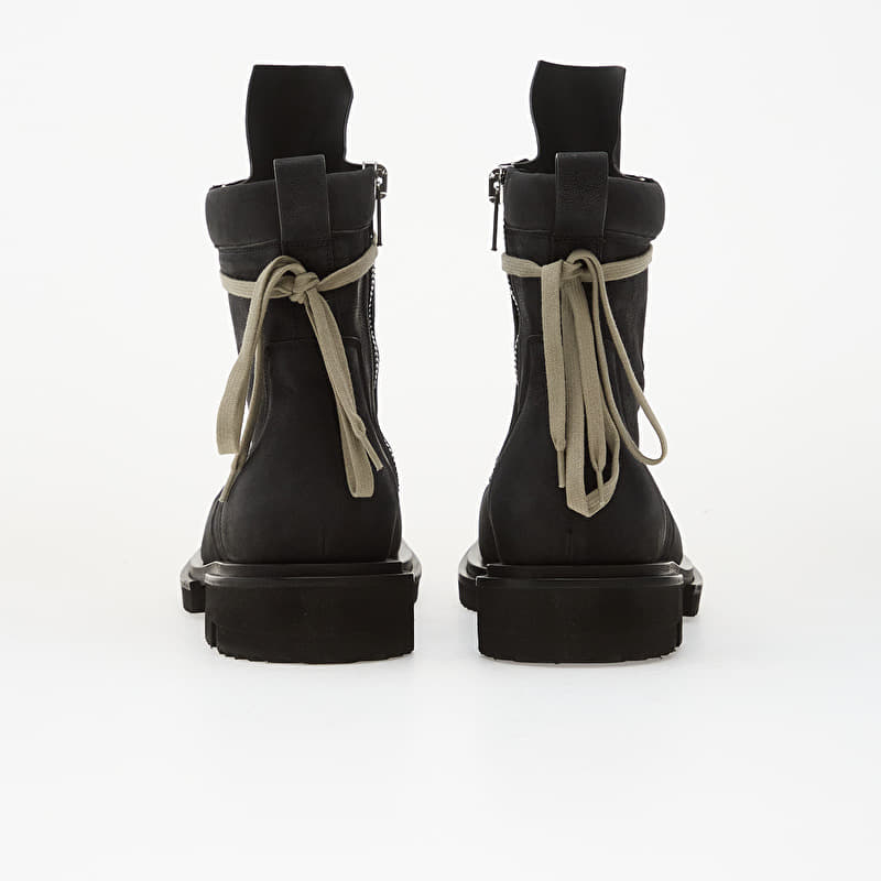 Rick Owens DRKSHDW Leather Boots - Low Army Gabe Black | Footshop