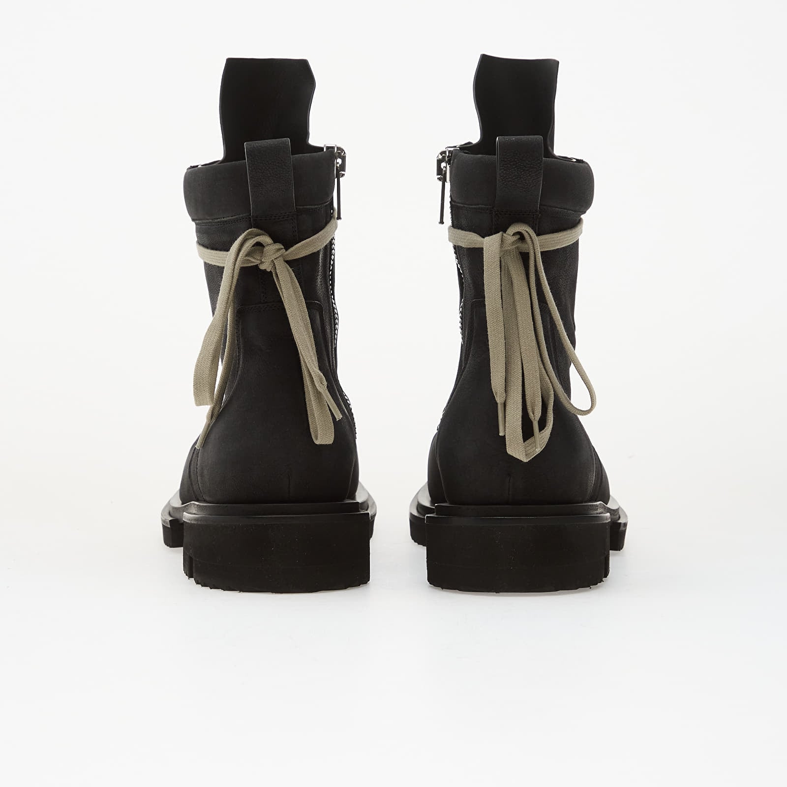 Sko til mænd Rick Owens DRKSHDW Leather Boots - Low Army Gabe Black