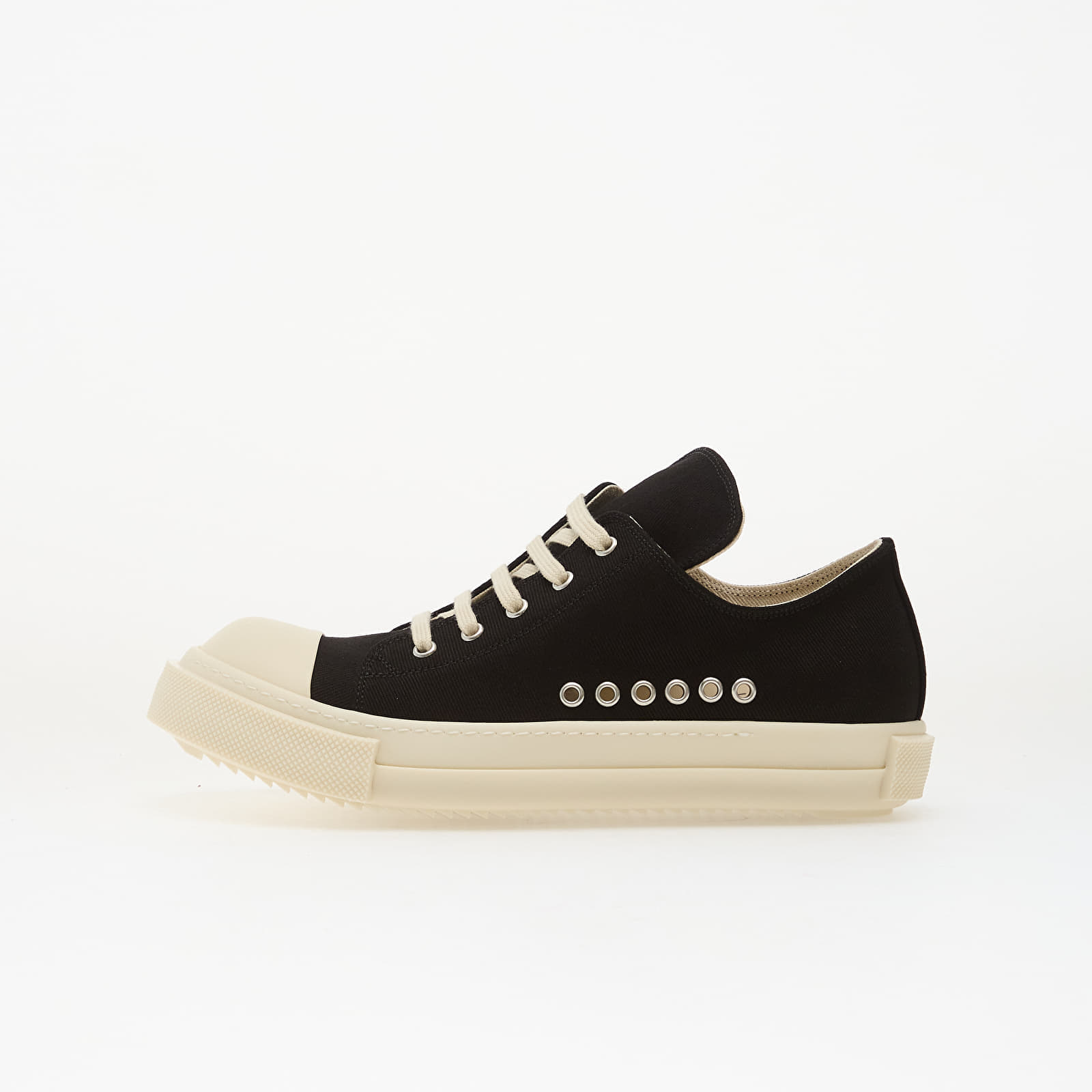 Sneakers Rick Owens DRKSHDW Denim Shoes - Extreme Low Sneaks Black/ Milk/ Milk EUR 41