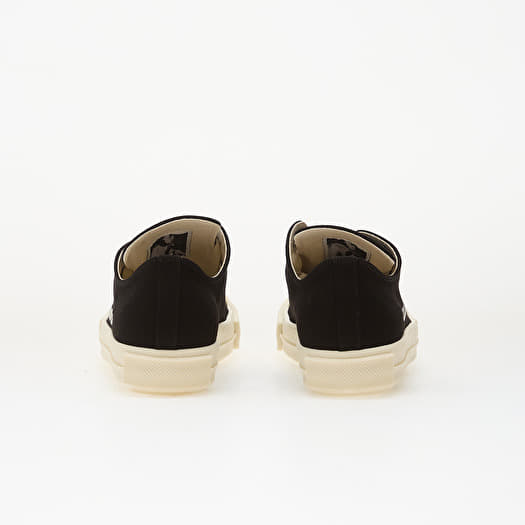 Rick Owens DRKSHDW Denim Shoes - Extreme Low Sneaks Black/ Milk