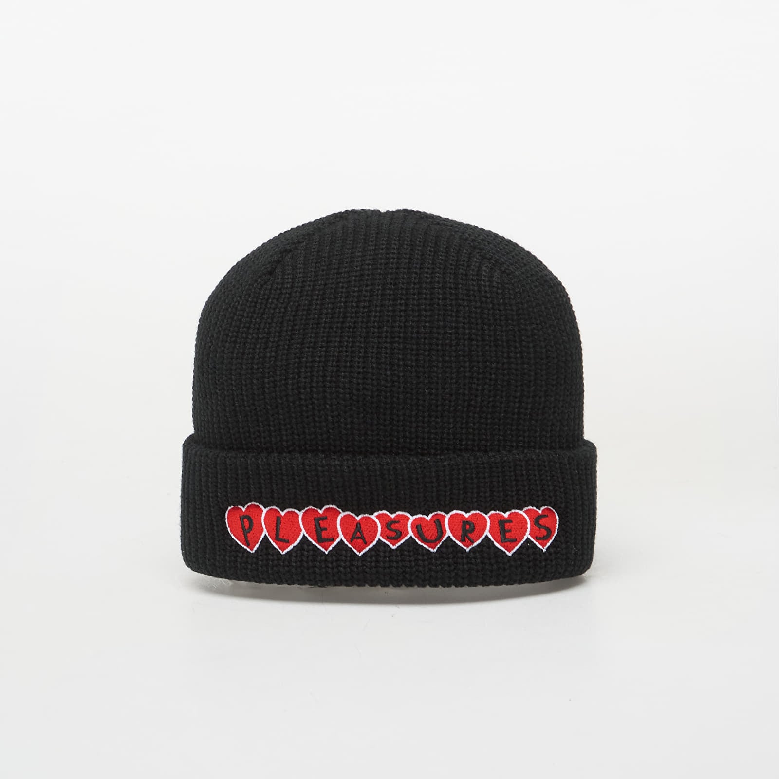 Bonnets et casquettes PLEASURES Hearts Beanie Black