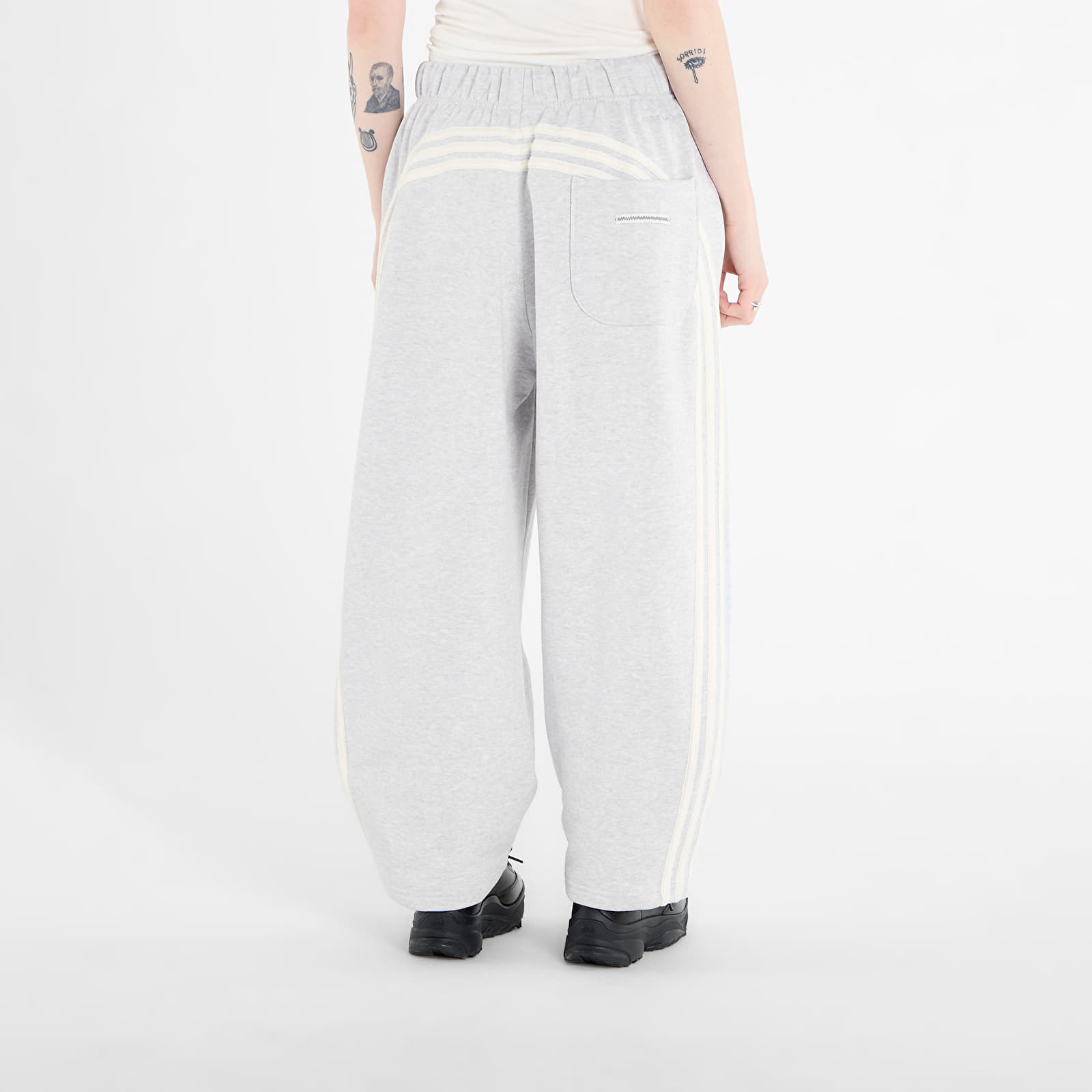 Ανδρικές φόρμες adidas Bad Bunny Tapered Heavy Sweat Joggers Light Grey Heather