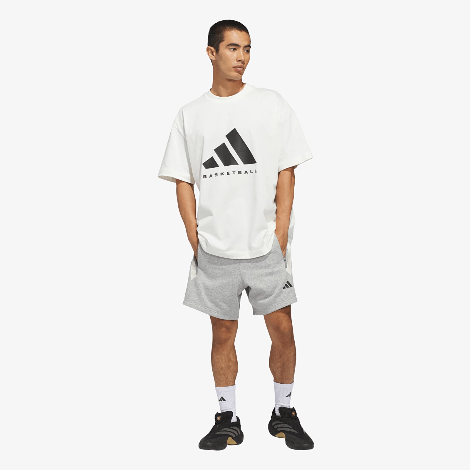 T-shirts adidas Adidas Ss Tee Off White/ Black