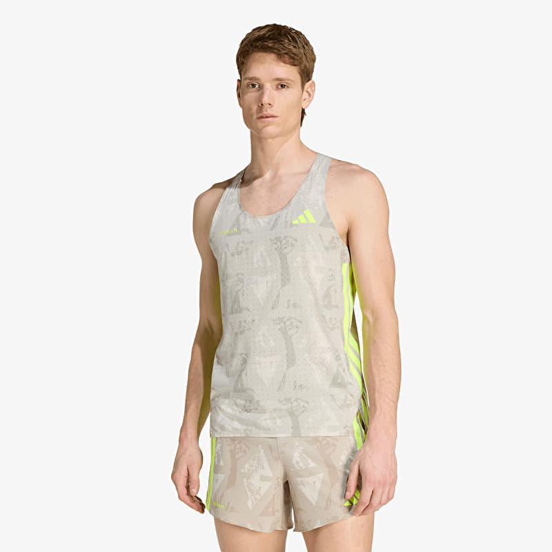 Футболка adidas Adizero Labrum Tank Top Sesame/ Solar Yellow