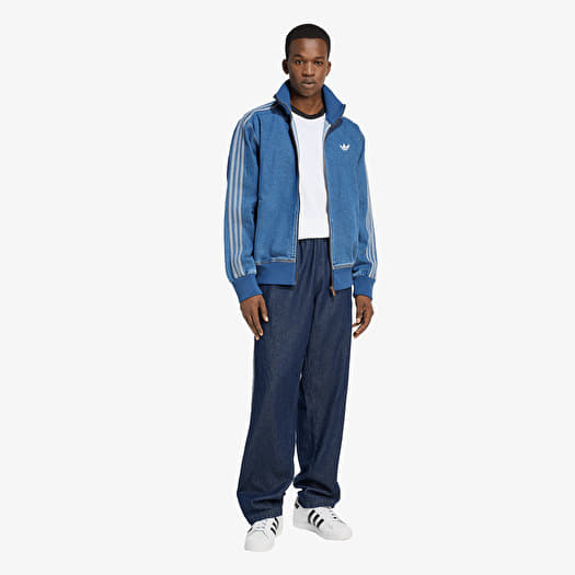 adidas Adicolor Denim Firebird Track Top Medium Vintage Denim