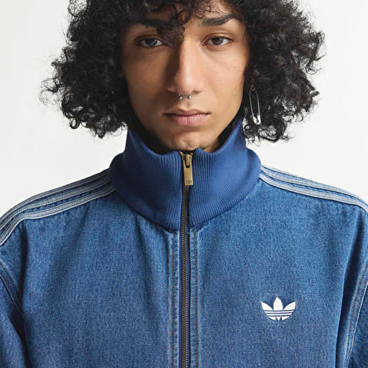 adidas Adicolor Denim Firebird Track Top Medium Vintage Denim