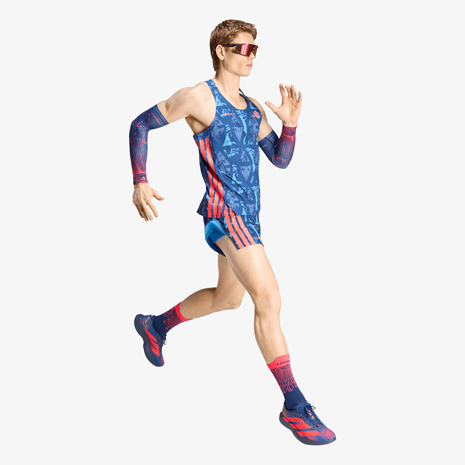 Shorts adidas Labrum Gel Sh M Dark Blue/ Lucid Red