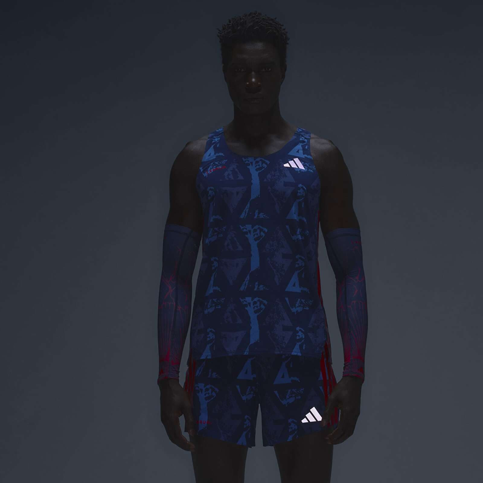 Shorts adidas Labrum Gel Sh M Dark Blue/ Lucid Red