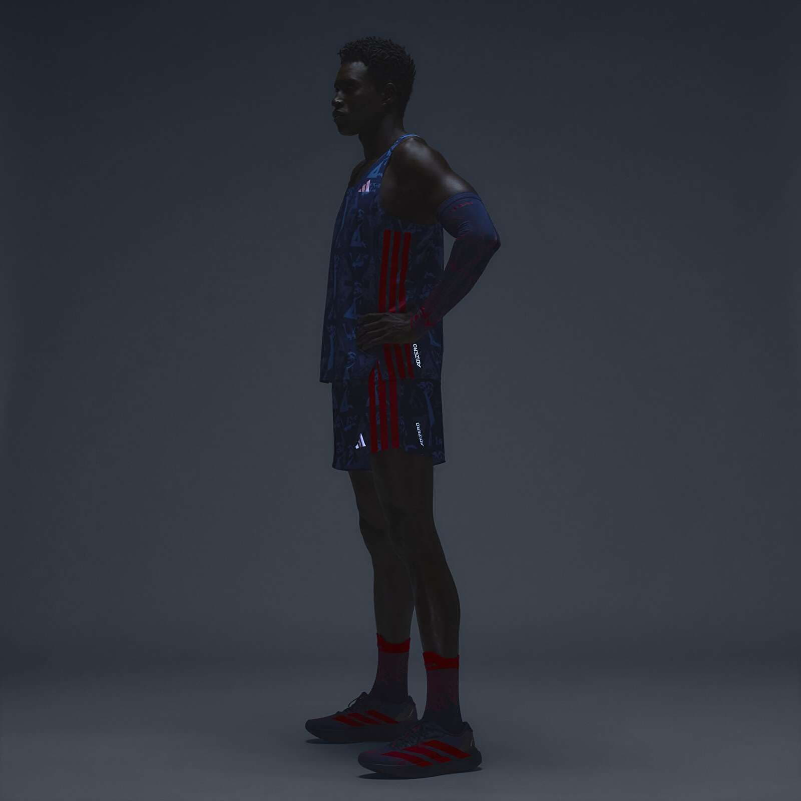 Shorts adidas Labrum Gel Sh M Dark Blue/ Lucid Red