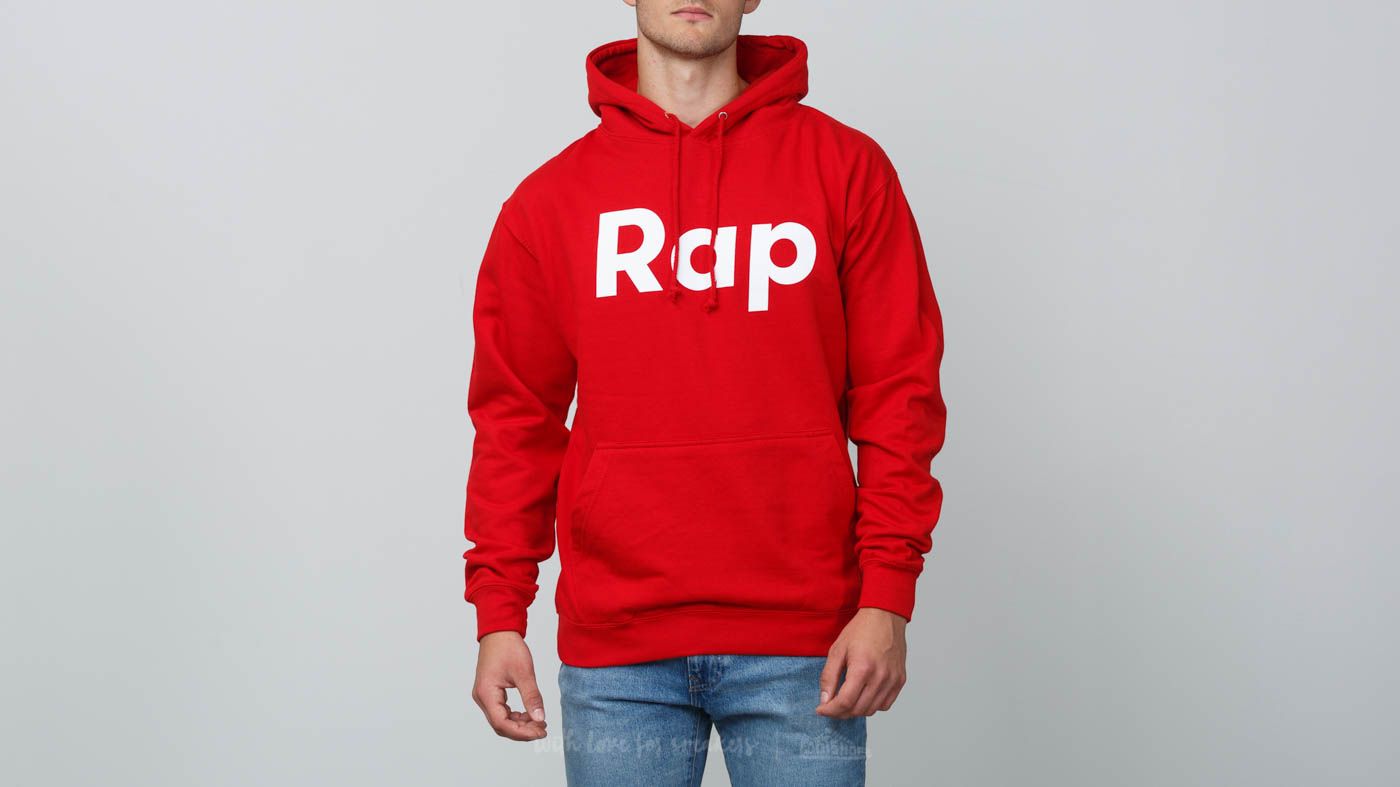 Bluzy RAP Hoodie Red/ White
