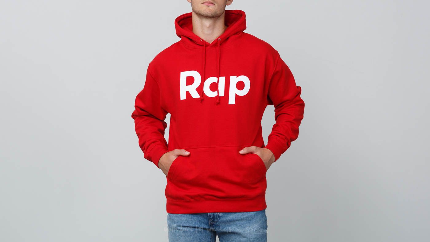 Bluzy RAP Hoodie Red/ White