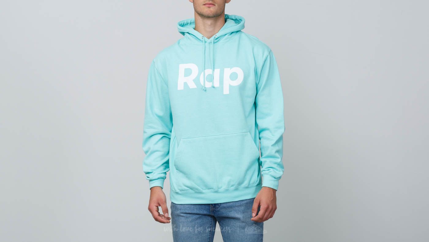 Mikiny RAP Hoodie Peppermint/ White