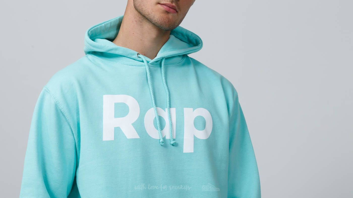 Felpe RAP Hoodie Peppermint/ White