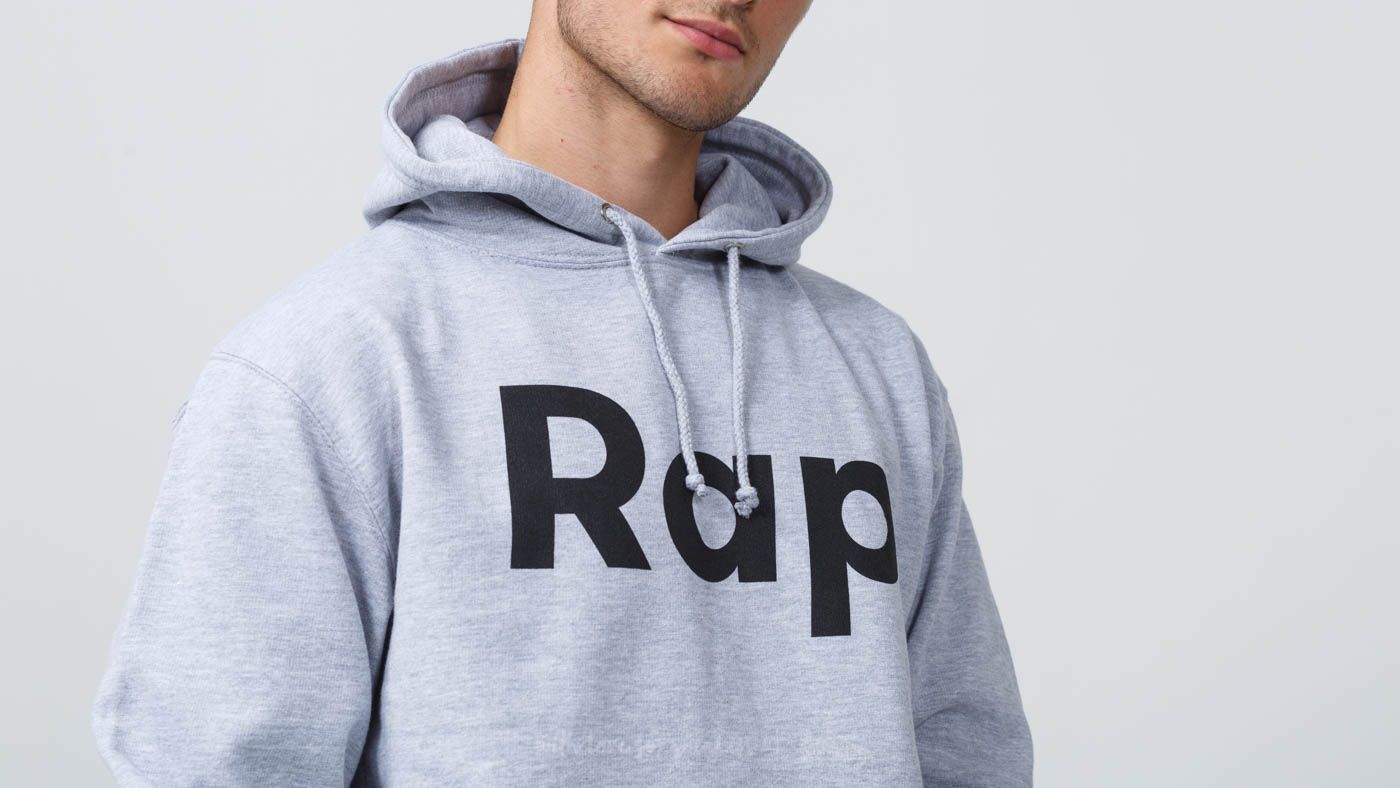 Bluzy RAP Hoodie Sport Grey/ Black