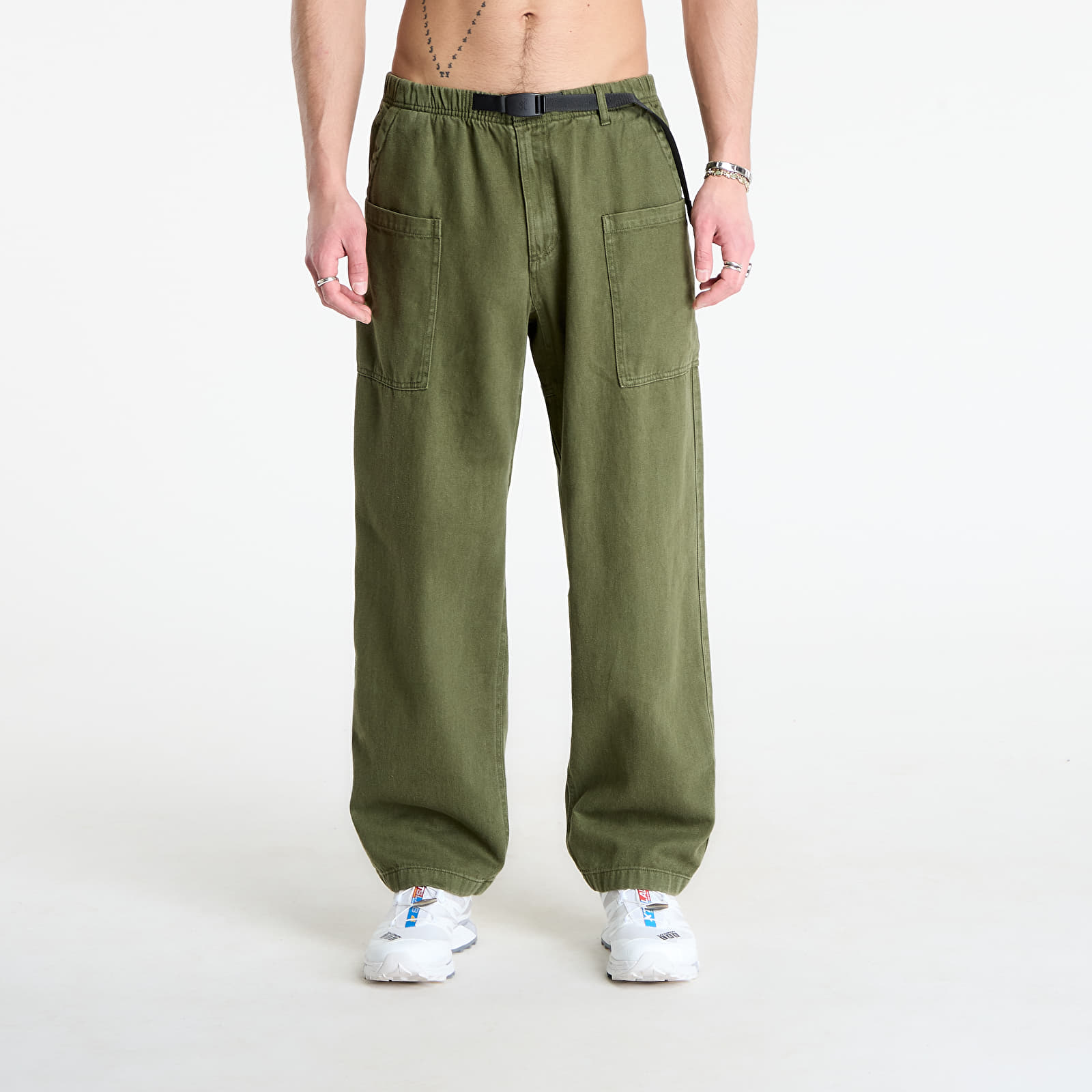 Pánske nohavice Gramicci Hemp Relaxed Pant Olive