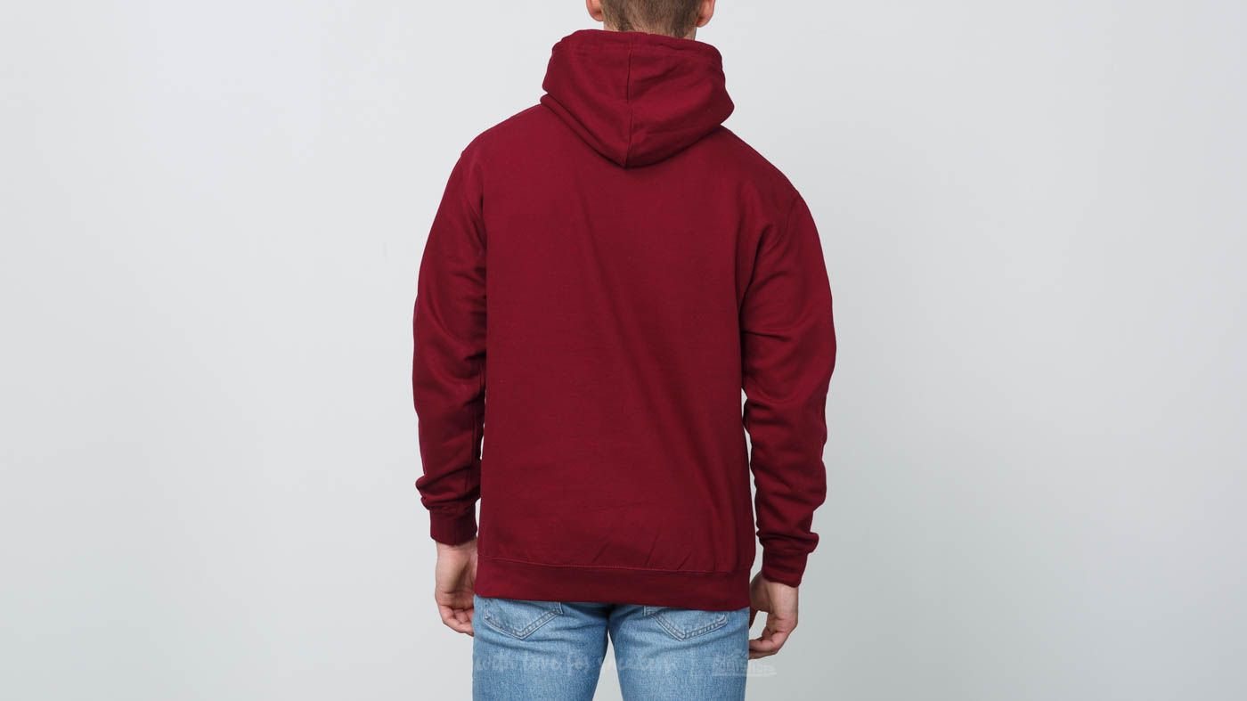 Sudaderas RAP Hoodie Burgundy/ White