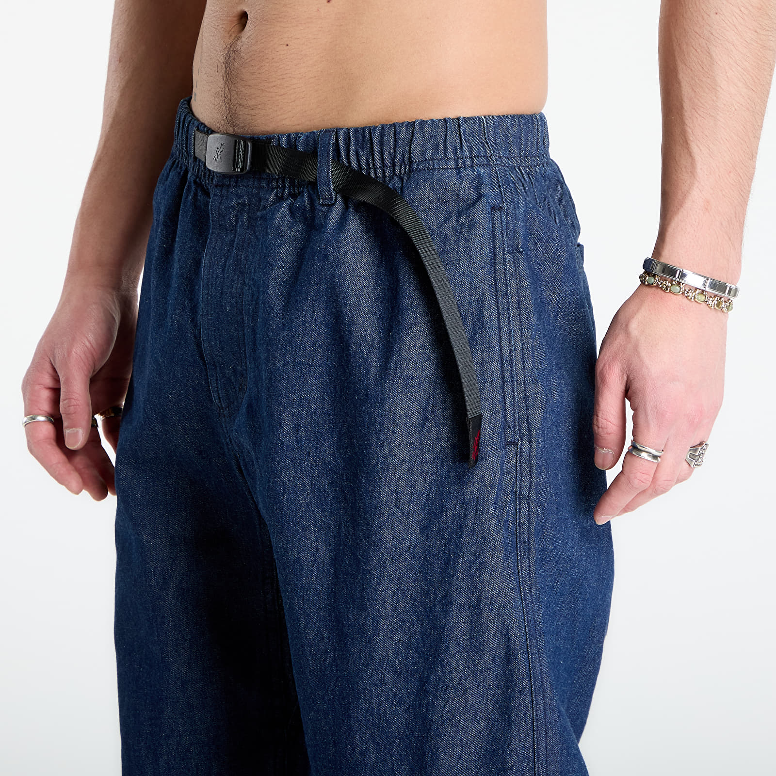 Bukser for menn Gramicci Denim Gramicci Pant Straight Fit Rinsed Indigo