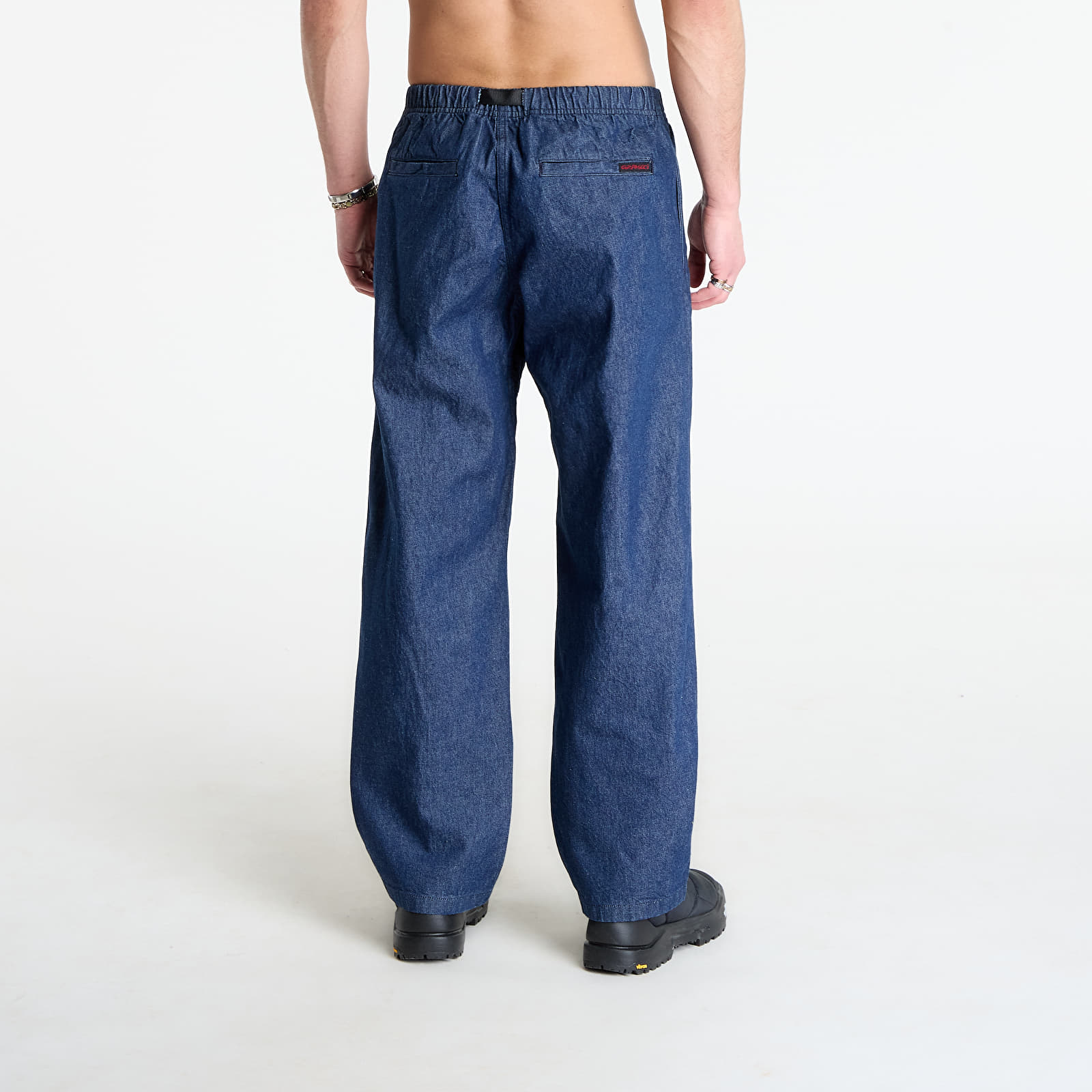 Bukser for menn Gramicci Denim Gramicci Pant Straight Fit Rinsed Indigo