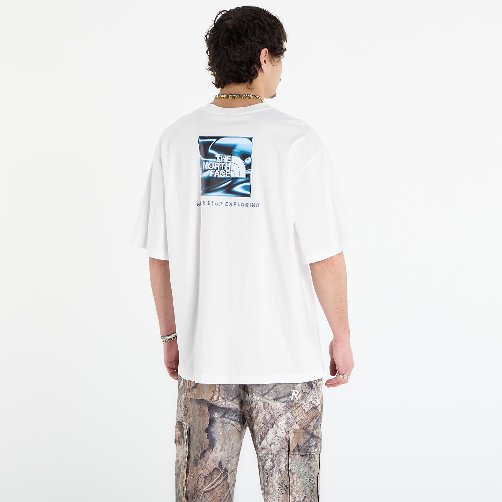 T-Shirts The North Face Liquid Box Nse Oversize Short Sleeve Tee-Graphic TNF White