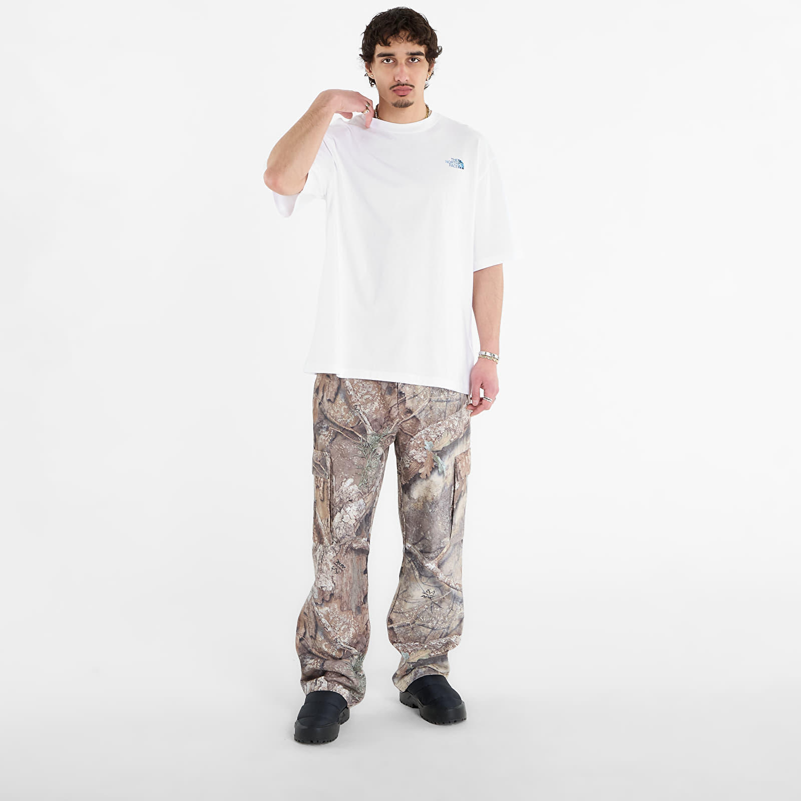 T-Shirts The North Face Liquid Box Nse Oversize Short Sleeve Tee-Graphic TNF White