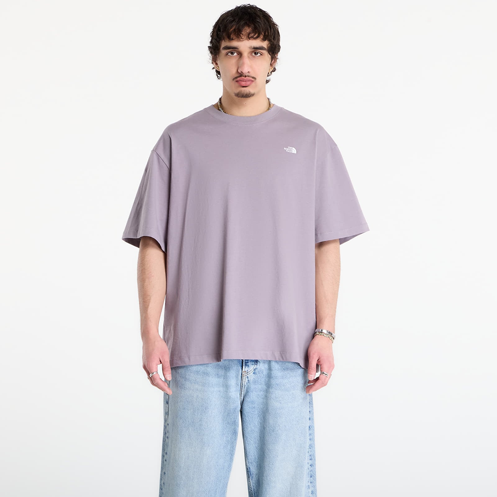 Majice T-shirt The North Face TNF Essential Simple Dome Os Ss Tee Transcendent Grey