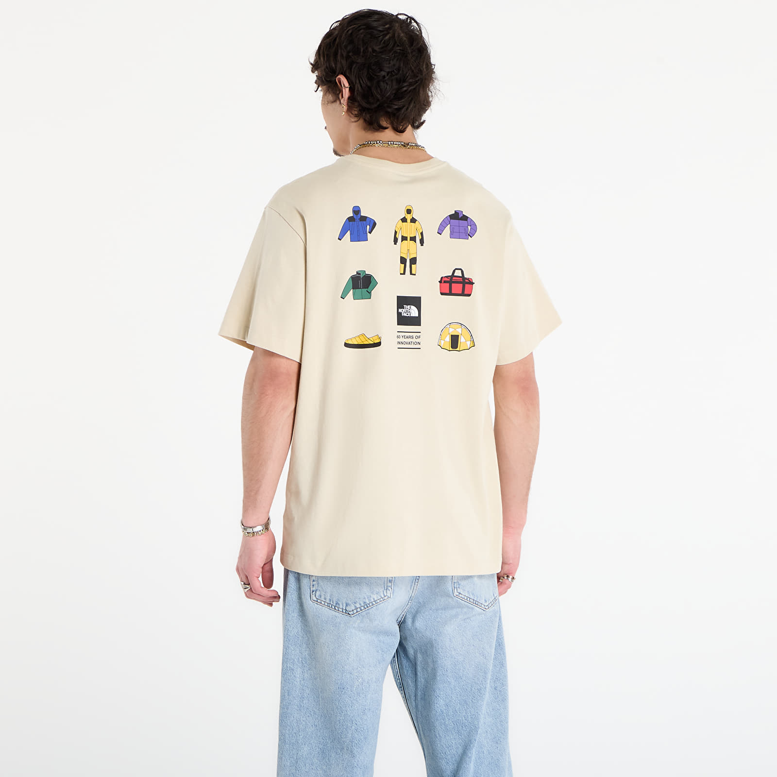T-shirts The North Face Icon Celebration Regular Short Sleeve Tee-Graphic Desert Stone