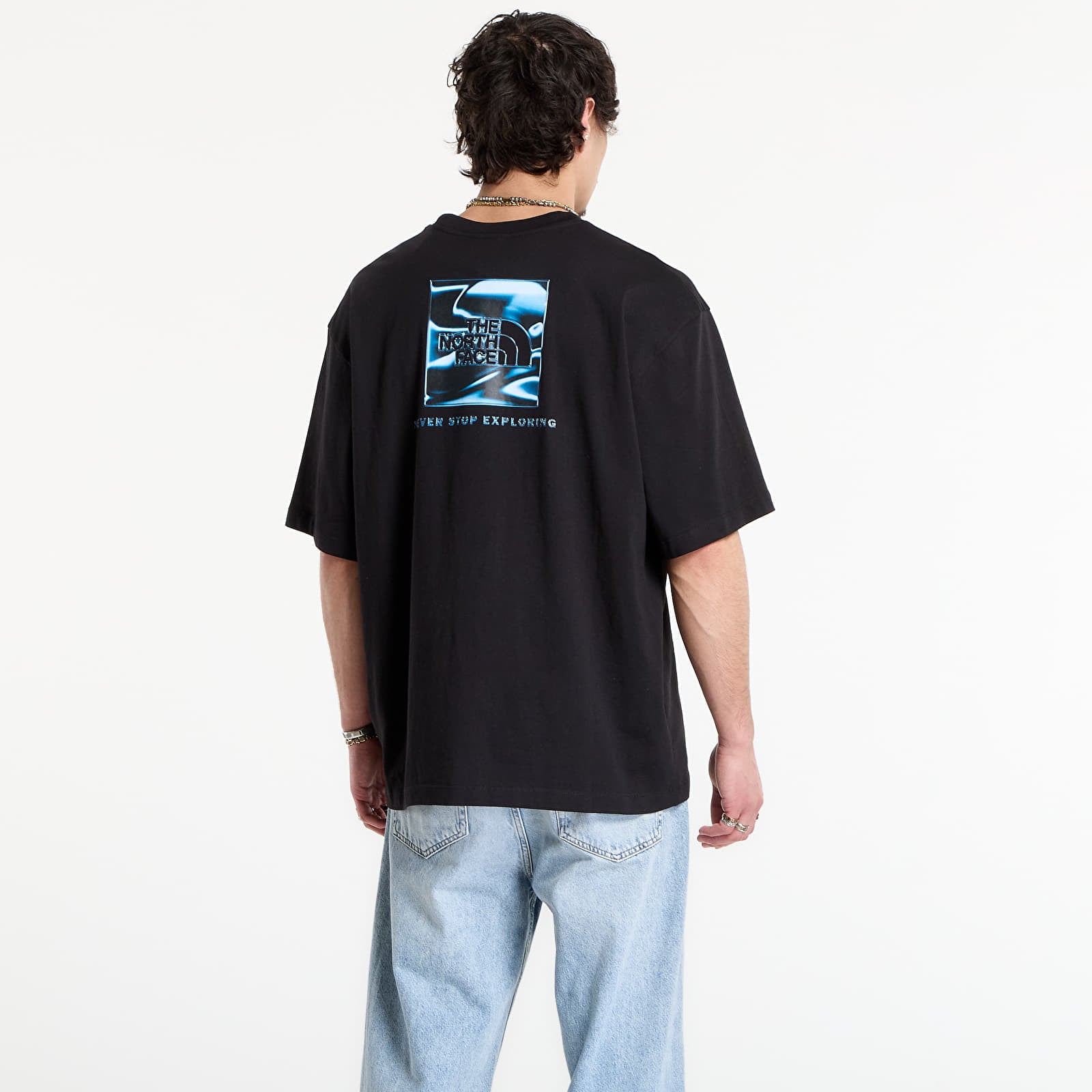 T-paidat The North Face Liquid Box Nse Oversize Short Sleeve Tee-Graphic TNF Black