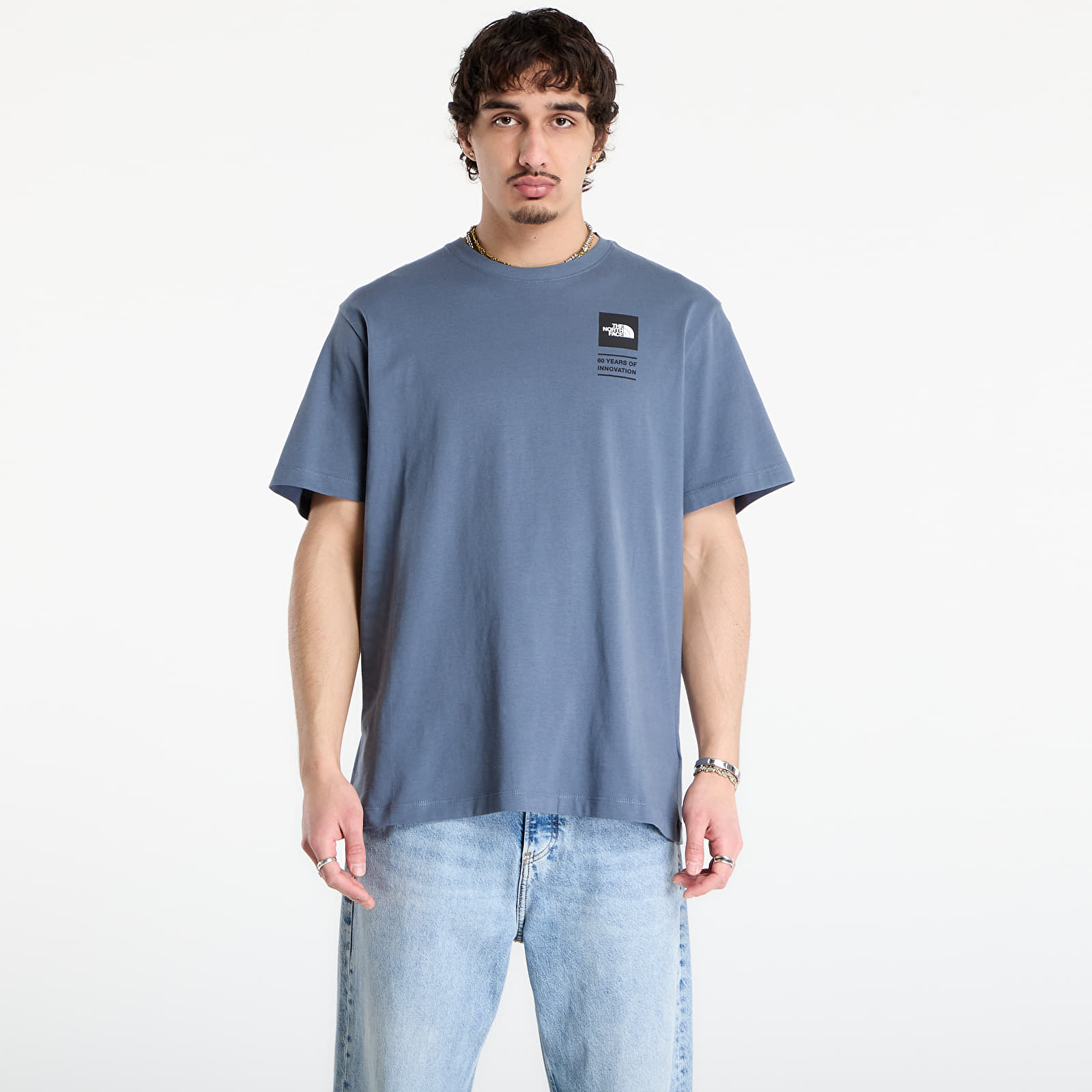 Trička The North Face Icon Celebration Regular Short Sleeve Tee-Graphic Granite Grey