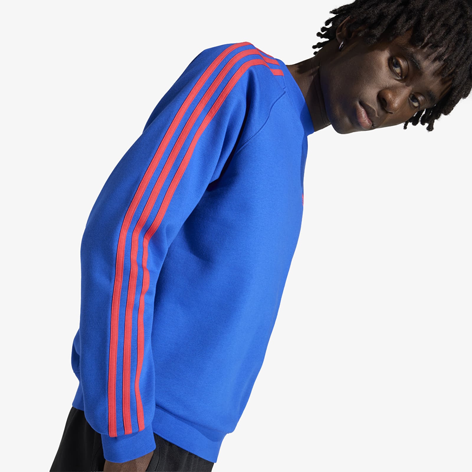 Men's hoodies adidas 3S Crew Blue
