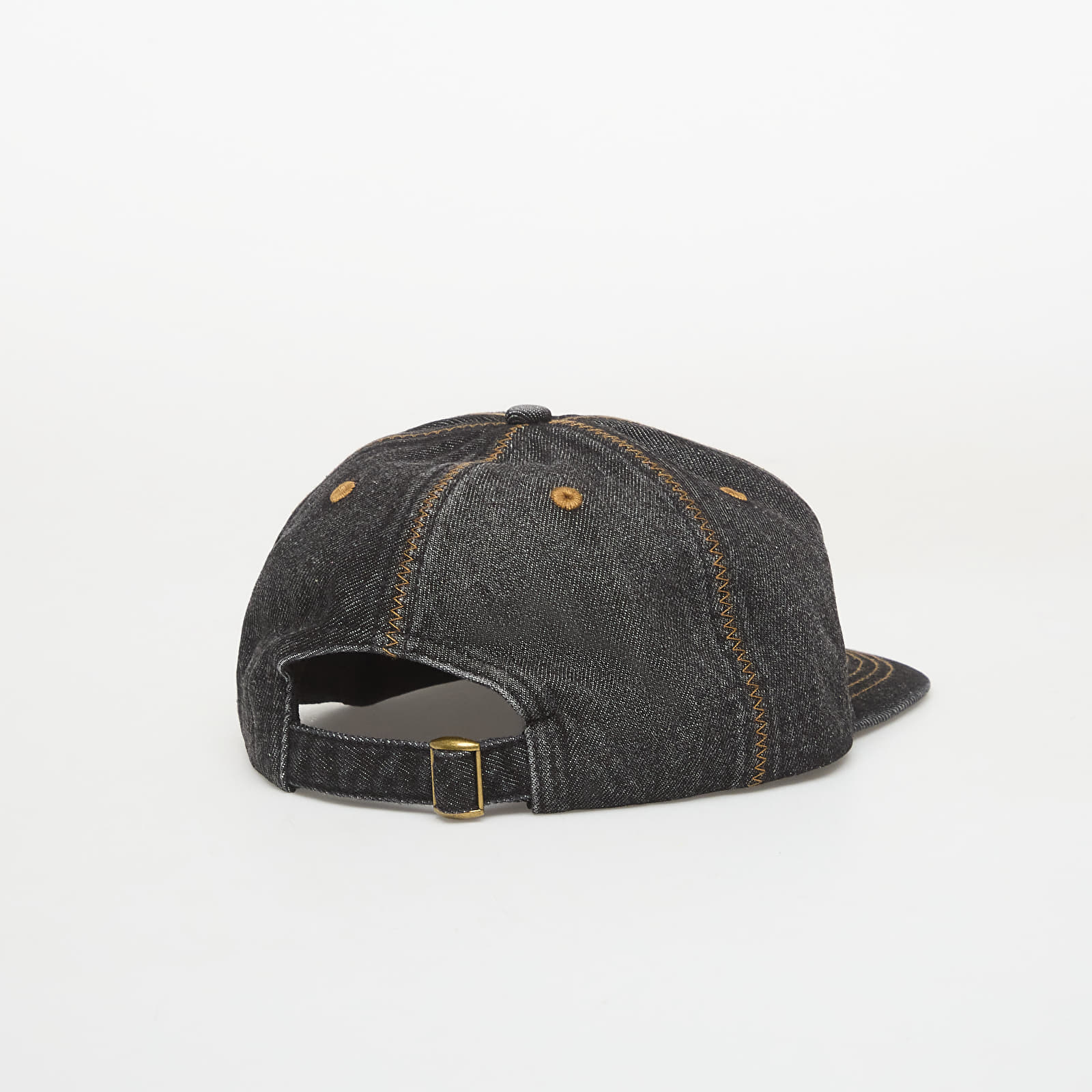Pánské kšiltovky PLEASURES Zig Zag Denim Cap Black