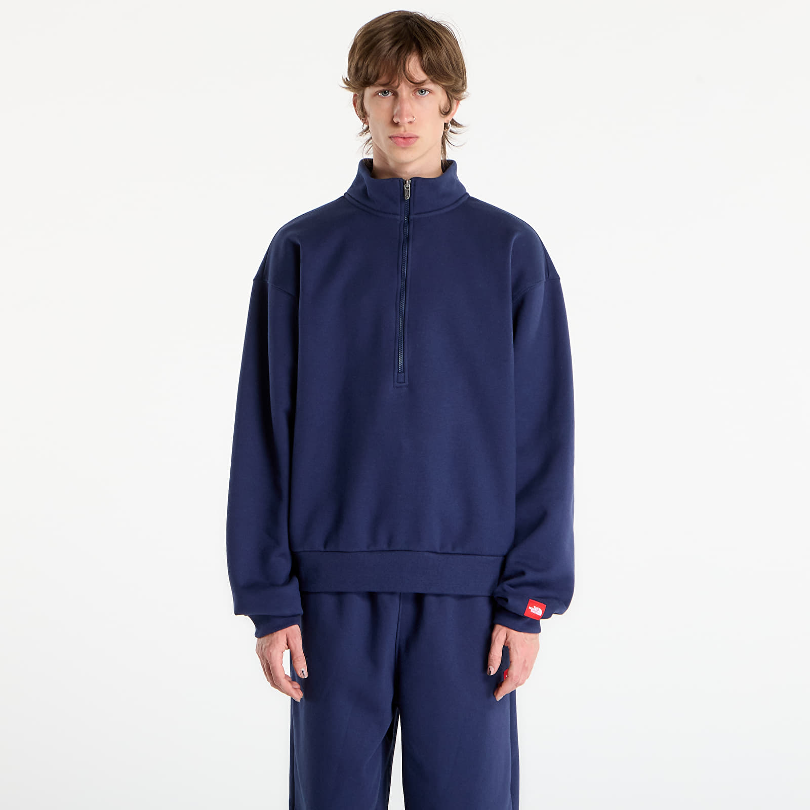 Dukserice The North Face Redbox Half Zip Fleece Summit Navy
