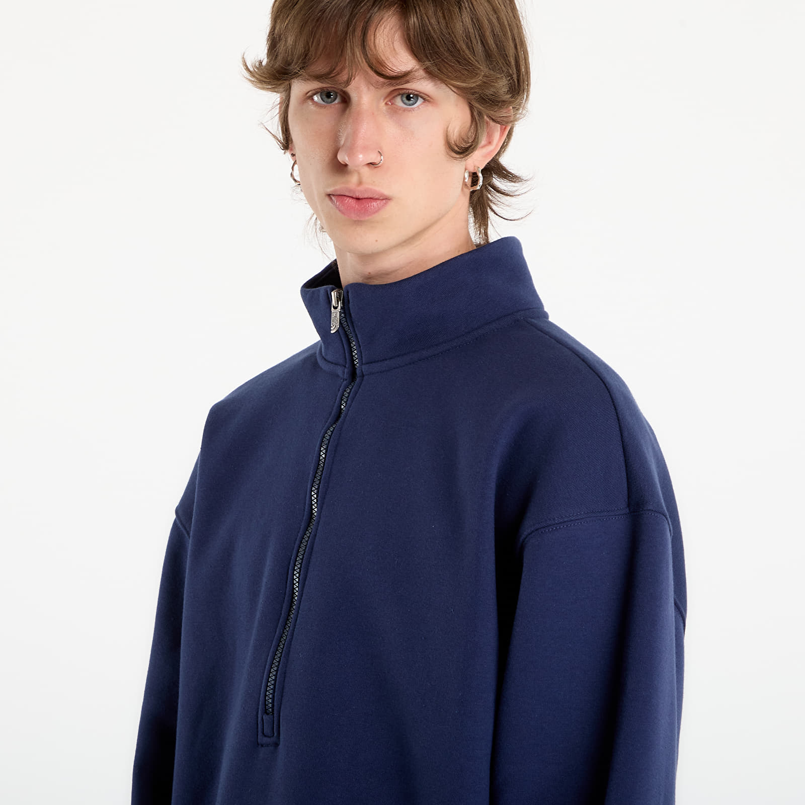Dukserice The North Face Redbox Half Zip Fleece Summit Navy