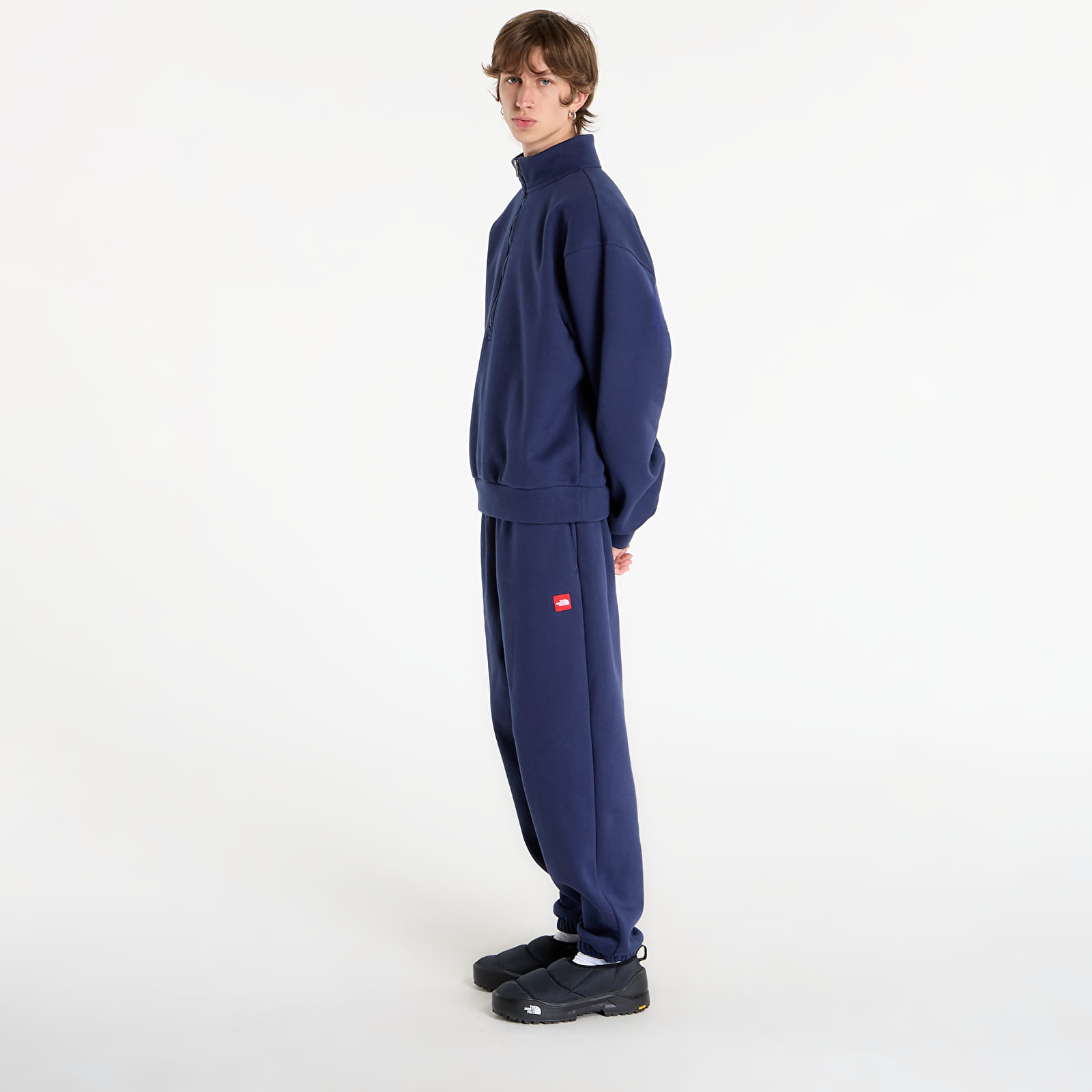 Dukserice The North Face Redbox Half Zip Fleece Summit Navy