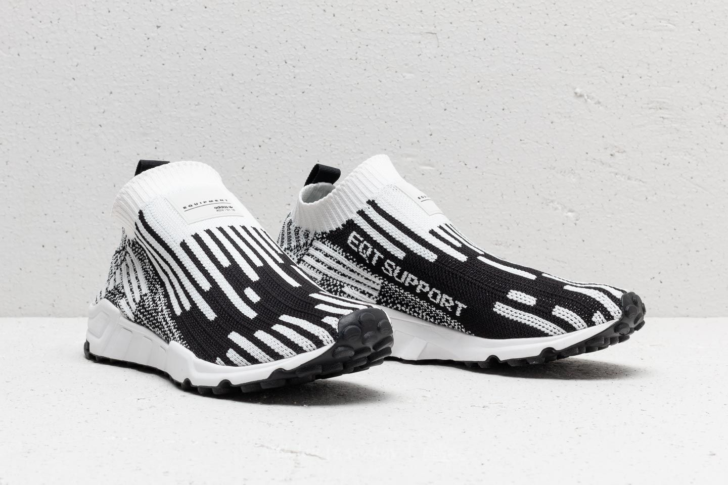 Chaussures et baskets homme adidas EQT Support Sock Primeknit Ftw White Core Black Sub Green Footshop