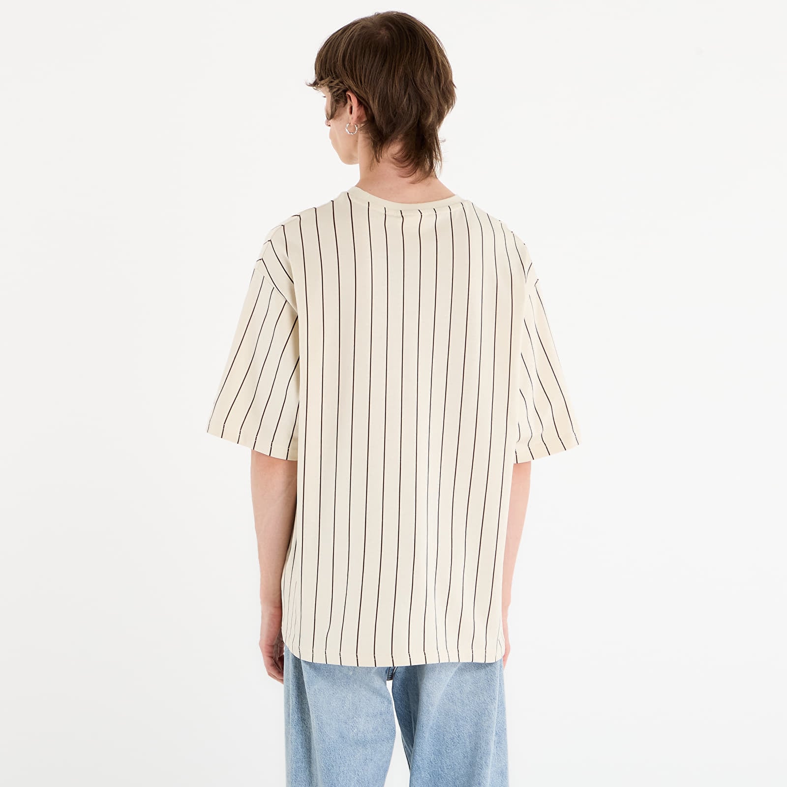 T-Shirts New Era Pinstripe Os Tee UNISEX Light Cream