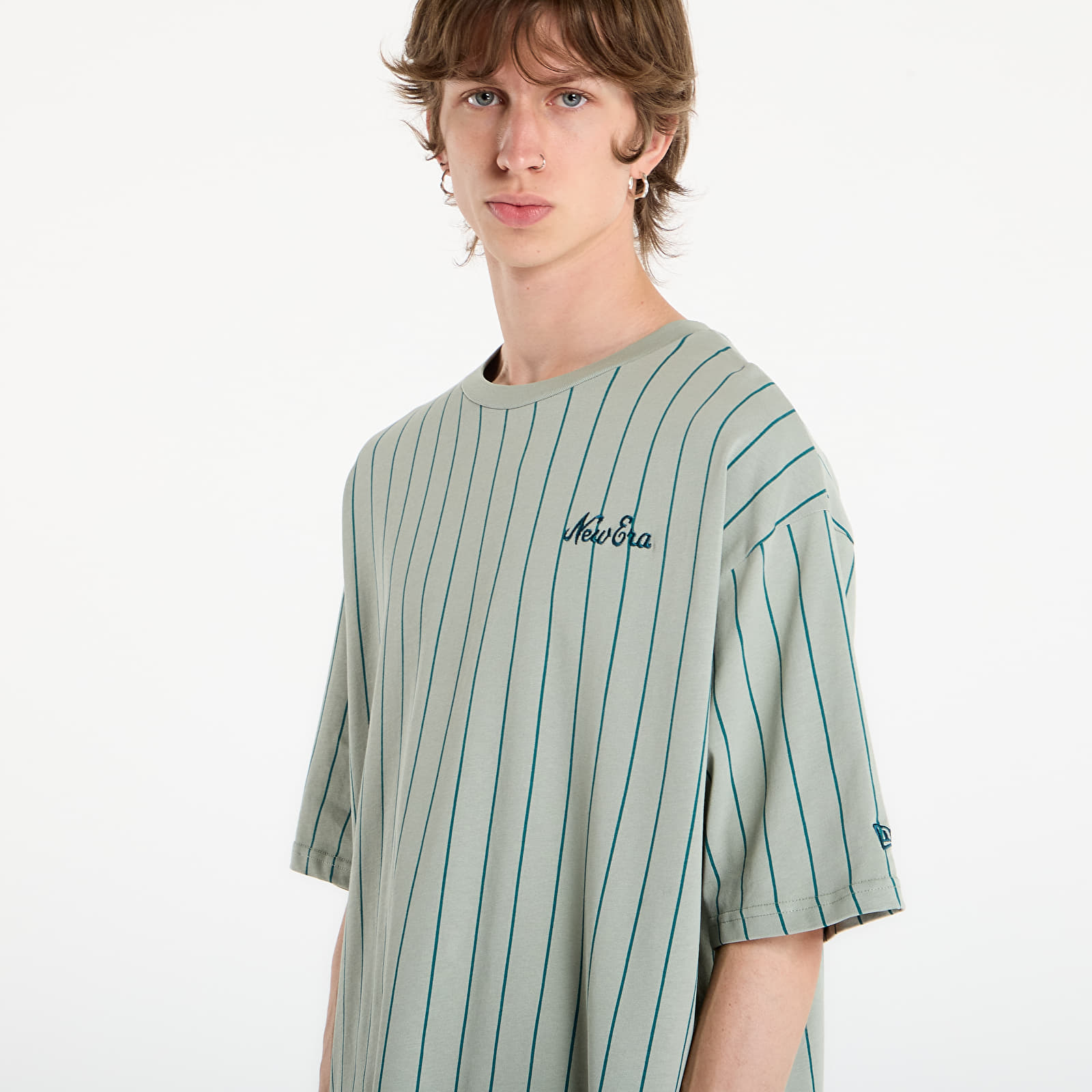 T-krekli New Era Pinstripe Os Tee UNISEX EVG