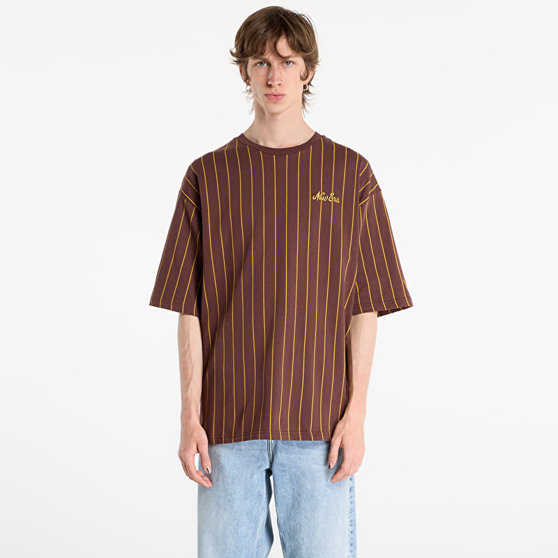 New Era Pinstripe Os Tee UNISEX Brown