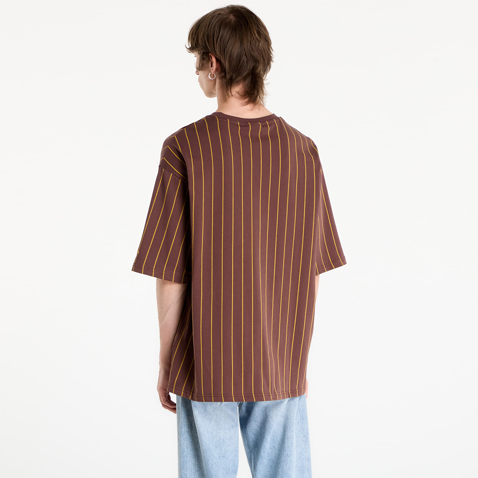 T-krekli New Era Pinstripe Os Tee UNISEX Brown