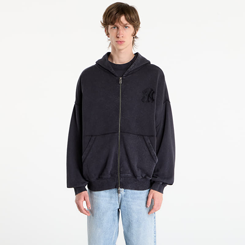 Sweatshirt New Era MLB Washed Fz Hoodie New York Yankees UNISEX Black