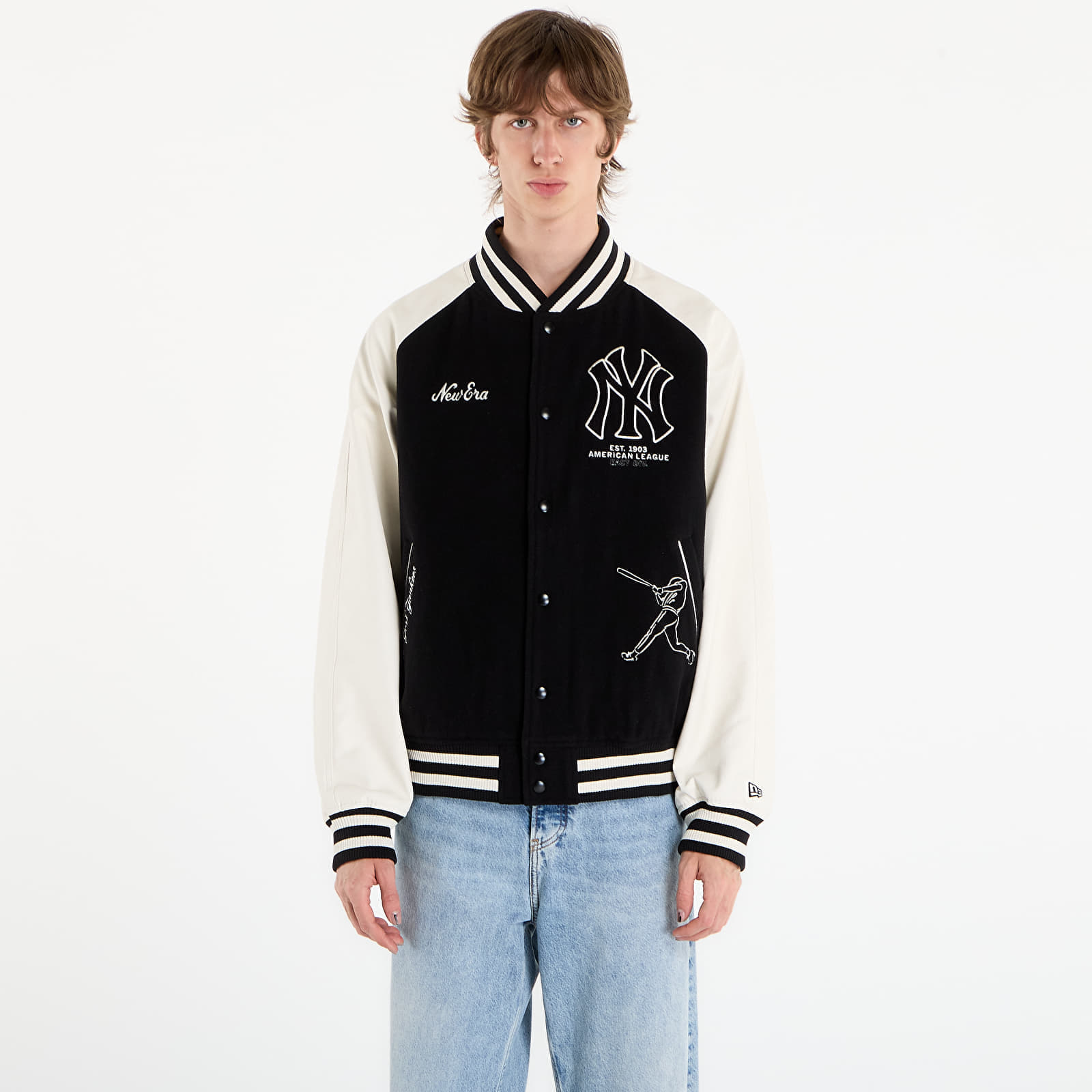 Яке New Era MLB Varsity Jacket New York Yankees UNISEX Black XL