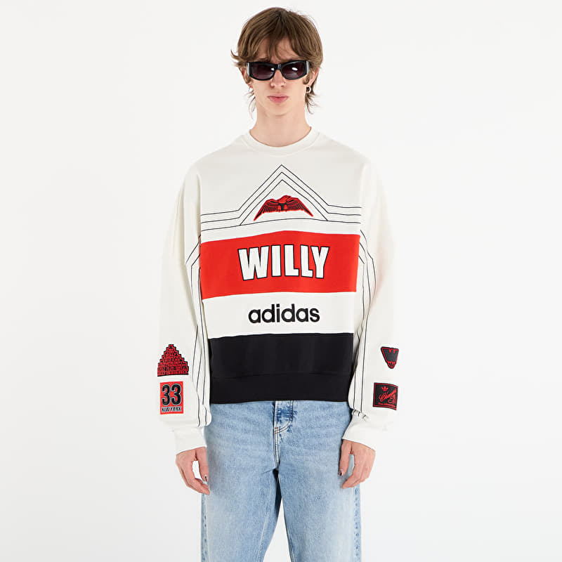 Sweatshirt adidas x Willy Chavarria Ny Crewneck Sweatshirt Off White